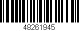 Código de barras (EAN, GTIN, SKU, ISBN): '48261945'