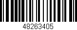 Código de barras (EAN, GTIN, SKU, ISBN): '48263405'