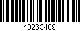 Código de barras (EAN, GTIN, SKU, ISBN): '48263489'