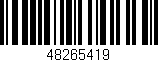 Código de barras (EAN, GTIN, SKU, ISBN): '48265419'