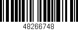 Código de barras (EAN, GTIN, SKU, ISBN): '48266748'