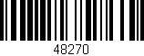 Código de barras (EAN, GTIN, SKU, ISBN): '48270'