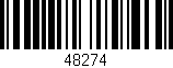 Código de barras (EAN, GTIN, SKU, ISBN): '48274'