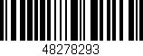 Código de barras (EAN, GTIN, SKU, ISBN): '48278293'