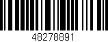 Código de barras (EAN, GTIN, SKU, ISBN): '48278891'