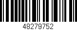 Código de barras (EAN, GTIN, SKU, ISBN): '48279752'