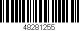 Código de barras (EAN, GTIN, SKU, ISBN): '48281255'