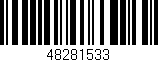 Código de barras (EAN, GTIN, SKU, ISBN): '48281533'