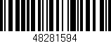 Código de barras (EAN, GTIN, SKU, ISBN): '48281594'