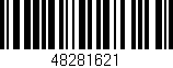 Código de barras (EAN, GTIN, SKU, ISBN): '48281621'