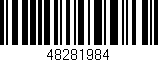 Código de barras (EAN, GTIN, SKU, ISBN): '48281984'