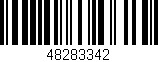 Código de barras (EAN, GTIN, SKU, ISBN): '48283342'