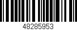 Código de barras (EAN, GTIN, SKU, ISBN): '48285953'