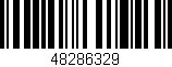 Código de barras (EAN, GTIN, SKU, ISBN): '48286329'