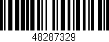 Código de barras (EAN, GTIN, SKU, ISBN): '48287329'