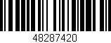 Código de barras (EAN, GTIN, SKU, ISBN): '48287420'
