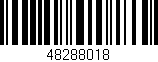 Código de barras (EAN, GTIN, SKU, ISBN): '48288018'