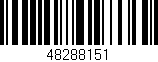 Código de barras (EAN, GTIN, SKU, ISBN): '48288151'