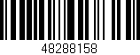 Código de barras (EAN, GTIN, SKU, ISBN): '48288158'