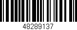 Código de barras (EAN, GTIN, SKU, ISBN): '48289137'