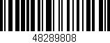 Código de barras (EAN, GTIN, SKU, ISBN): '48289808'
