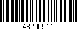 Código de barras (EAN, GTIN, SKU, ISBN): '48290511'
