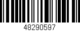 Código de barras (EAN, GTIN, SKU, ISBN): '48290597'