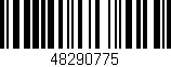 Código de barras (EAN, GTIN, SKU, ISBN): '48290775'