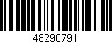 Código de barras (EAN, GTIN, SKU, ISBN): '48290791'