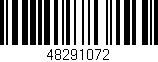 Código de barras (EAN, GTIN, SKU, ISBN): '48291072'