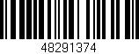 Código de barras (EAN, GTIN, SKU, ISBN): '48291374'