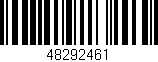 Código de barras (EAN, GTIN, SKU, ISBN): '48292461'