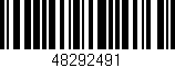 Código de barras (EAN, GTIN, SKU, ISBN): '48292491'