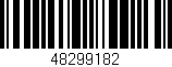 Código de barras (EAN, GTIN, SKU, ISBN): '48299182'