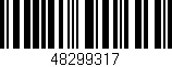 Código de barras (EAN, GTIN, SKU, ISBN): '48299317'