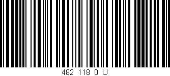 Código de barras (EAN, GTIN, SKU, ISBN): '482_118_0_U'
