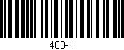 Código de barras (EAN, GTIN, SKU, ISBN): '483-1'