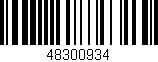 Código de barras (EAN, GTIN, SKU, ISBN): '48300934'