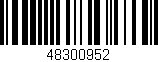 Código de barras (EAN, GTIN, SKU, ISBN): '48300952'