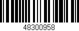 Código de barras (EAN, GTIN, SKU, ISBN): '48300958'