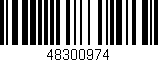 Código de barras (EAN, GTIN, SKU, ISBN): '48300974'