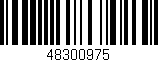 Código de barras (EAN, GTIN, SKU, ISBN): '48300975'
