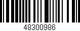 Código de barras (EAN, GTIN, SKU, ISBN): '48300986'