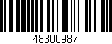 Código de barras (EAN, GTIN, SKU, ISBN): '48300987'