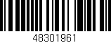Código de barras (EAN, GTIN, SKU, ISBN): '48301961'