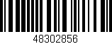 Código de barras (EAN, GTIN, SKU, ISBN): '48302856'