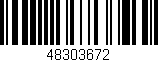 Código de barras (EAN, GTIN, SKU, ISBN): '48303672'