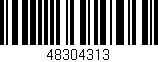 Código de barras (EAN, GTIN, SKU, ISBN): '48304313'