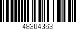 Código de barras (EAN, GTIN, SKU, ISBN): '48304363'
