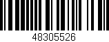 Código de barras (EAN, GTIN, SKU, ISBN): '48305526'